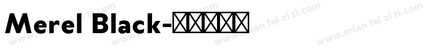 Merel Black字体转换